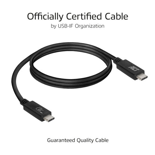 ACT Kabel ACT USB 3.2 USB-C USB-IF gecertificeerd 1 meter