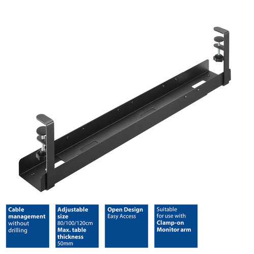 ACT Chemin de câbles extensible sous le bureau