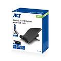ACT Laptopstandaard ACT 6 standen 4-p hub