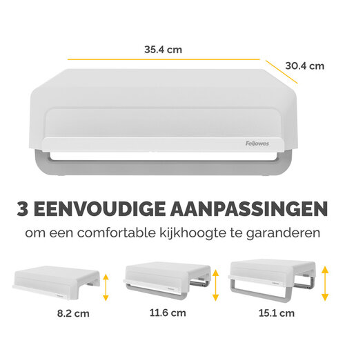 Fellowes Support écran Fellowes Breyta blanc
