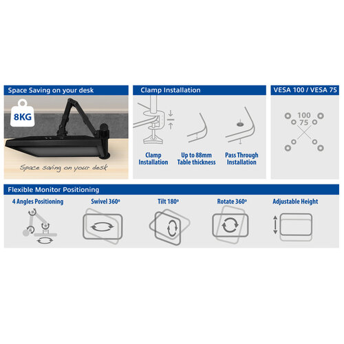 ACT Monitorarm ACT 1 scherm
