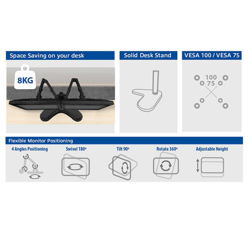 ACT Bras 2 écrans ACT à poser