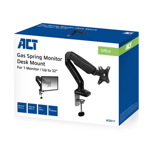 ACT Monitorarm ACT office met gasveer 1 scherm