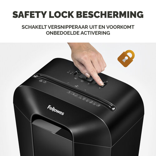 Fellowes Papiervernietiger Fellowes Powershred LX50 snippers 4x37mm zwart