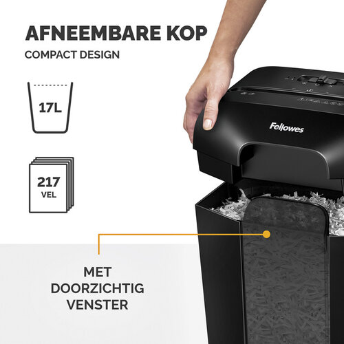 Fellowes Papiervernietiger Fellowes Powershred LX50 snippers 4x37mm zwart