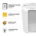 Fellowes Destructeur Fellowes Powershred LX70 particules 4x40mm blanc