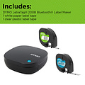 Dymo Labelprinter Dymo LetraTag 200B draagbaar bluetooth 12mm zwart promopack