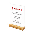 IEZZY horeca en catering Porte-menu de table IEZZY A4 bois