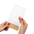 IEZZY horeca en catering Porte-menu de table IEZZY A4 bois