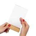 IEZZY horeca en catering Porte-menu de table IEZZY A6 bois