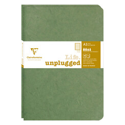 Cahier Clairefontaine A5 ligné 96 pages 90g vert 2 pièces