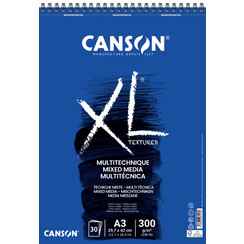 Aquarelblok Canson  XL Mix Media  A3 300gr spiraal 30 vel