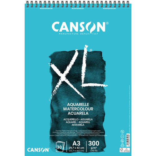 Canson Aquarelblok Canson XL A3 30 vel 300gr spiraal
