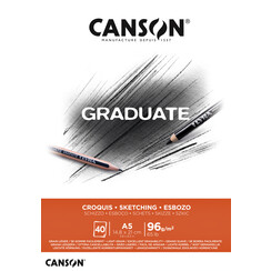 Schetsboek Canson Graduate Croquis A5 96gr 40 vel