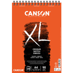 Bloc dessin Canson XL Croquis A4 90g spirale 120 feuilles