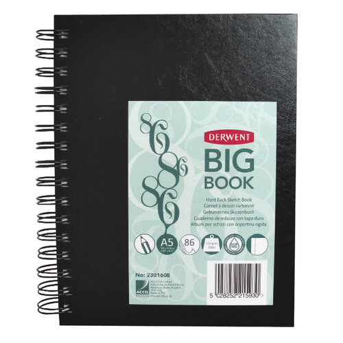 Derwent Bloc croquis Derwent Big Book A5 couverture rigide