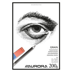 Tekenblok Aurora A4 20 vel 200 gram Grain papier