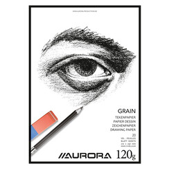 Tekenblok Aurora A4 20 vel 120 gram Grain papier