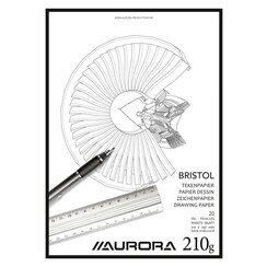 Tekenblok Aurora A4 20 vel 210 gram Bristol papier