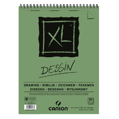Tekenblok Canson XL Dessin A4 160gr spiraal 50 vel
