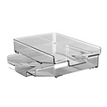 Hansa Corbeilles à courrier Hanza 5 corbeilles colonne pivotante 360 degrés gris