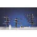 Hansa Corbeilles à courrier Hanza 4 corbeilles colonne pivotante 360 degrés noir
