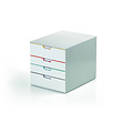 Durable Module de classement 4 tiroirs Durable Varicolor couleurs mixtes