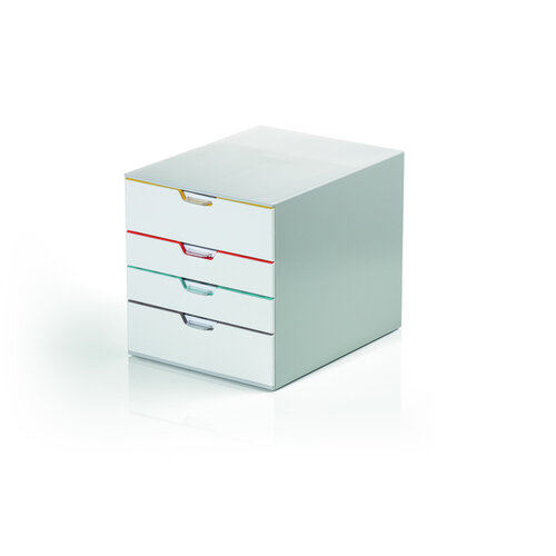 Durable Module de classement 4 tiroirs Durable Varicolor couleurs mixtes