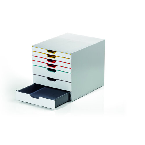 Durable Module de classement 7 tiroirs Durable Varicolor couleurs mixtes.