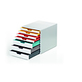 Durable Module de classement 7 tiroirs Durable Varicolor couleurs mixtes.