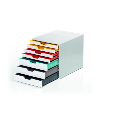 Durable Module de classement 7 tiroirs Durable Varicolor couleurs mixtes.