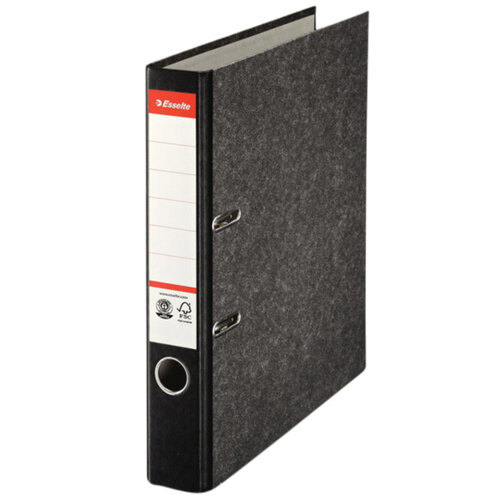 Esselte Classeur à levier Esselte Standard A4 50mm carton marbré noir