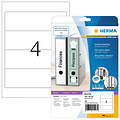 HERMA Rugetiket HERMA 5123 192x59mm zelfklevend wit 100 etiketten