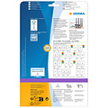 HERMA Rugetiket HERMA 5123 192x59mm zelfklevend wit 100 etiketten