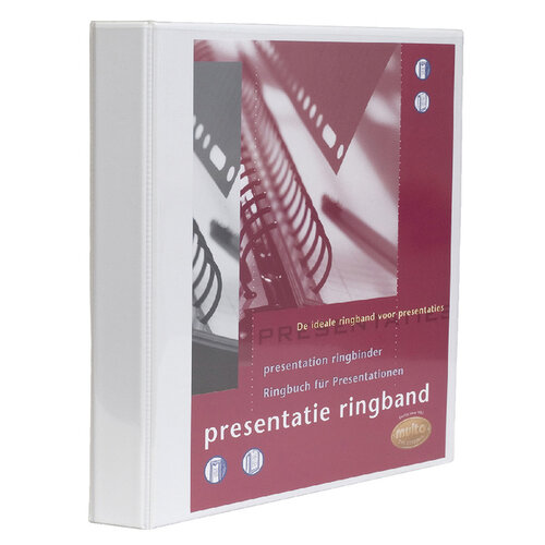Multo Presentatieringband Multo A4 23-rings O-mech 25mm wit