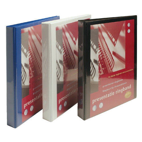 Multo Presentatieringband Multo A4 23-rings O-mech 25mm zwart