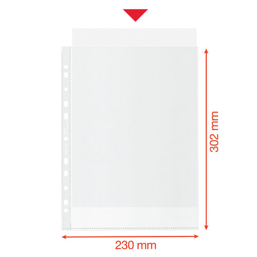 Esselte Pochette Esselte Recycle PP A4 11 trous 50 pièces