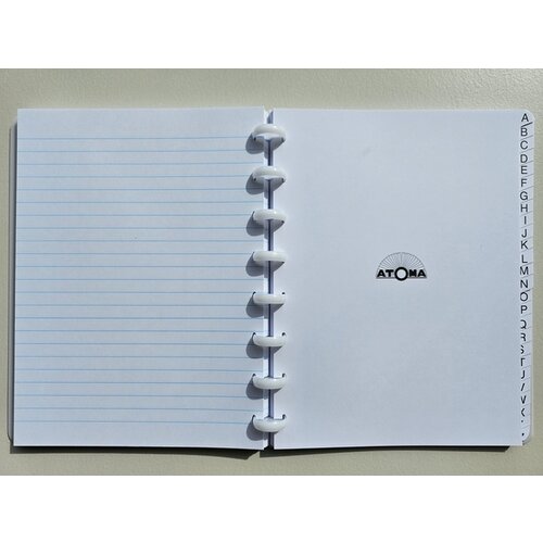 Atoma Adresboek Atoma A5 lijn 54vel 90gr PP assorti