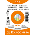 Exacompta Flashcard Exacompta 74x105mm lijn 5 kleuren 100 vel