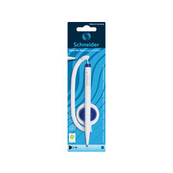 Stylo bille de comptoir Schneider Klick-Fix Medium bleu blister 1 pièce