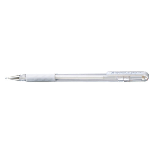 Pentel Gelschrijver Pentel K118 Grip medium wit
