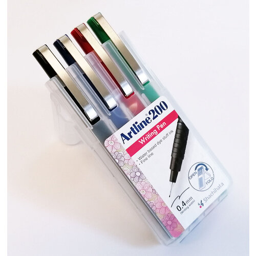 Artline Fineliner Artline 200 ogive Fin assorti 4 pièces