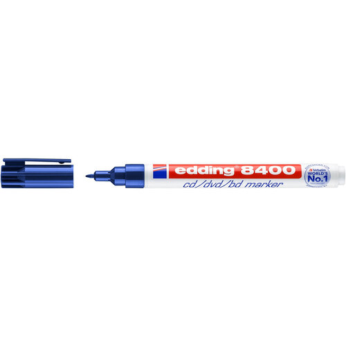 edding Cd marker edding 8400 rond 0.5-1.0mm blauw