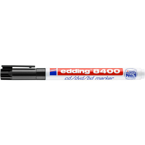 edding Feutre CD edding 8400 pointe ogive 0,5-1mm blister noir