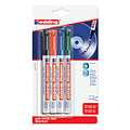 edding Feutre CD edding 8400 pointe ogive 0,5-1mm blister 4pcs ass