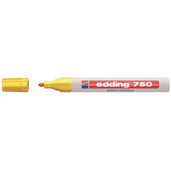 Feutre peinture edding 750 ogive 2-4mm jaune