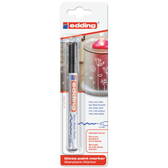 Feutre peinture edding 751 ogive 1-2mm noir blister 1 pièce