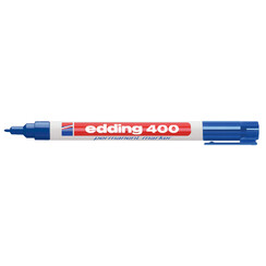 Marqueur Edding 400 ogive 1mm bleu