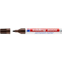 Viltstift edding 3000 rond 1.5-3mm donkerbruin