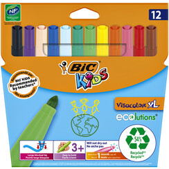 Kleurstiften BicKids Visacolor XL Ecolutions assorti etui Ã¡ 12 stuks